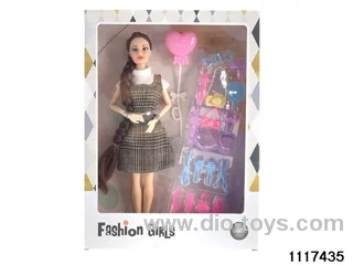 11.5 inch 9 jointed doll set