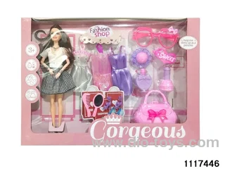 11.5 inch 9 jointed doll set