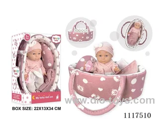 12 "vinyl doll with basket