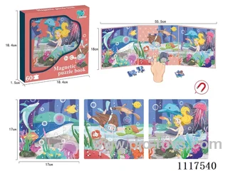 Underwater world diskette three fold book puzzle