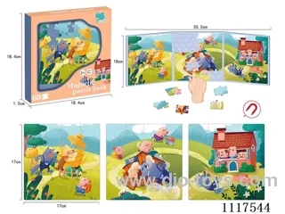 Three little pigs three fold book puzzle