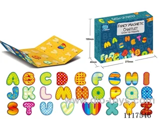 English alphabet magnet three fold book puzzle