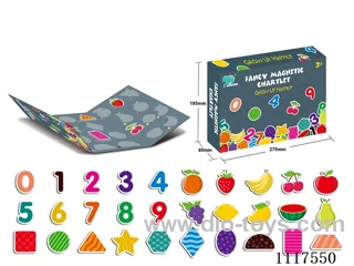 Fruit digital magnet three fold book puzzle
