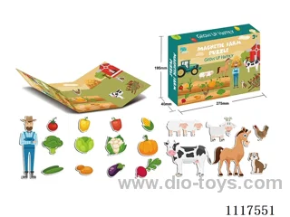 Farm and ranch magnet three fold book puzzle