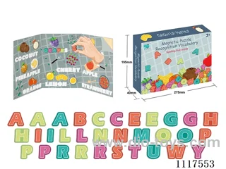 Fruit name word spelling magnet