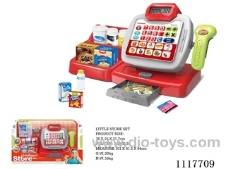 Cash register (diamond) with supermarket rack