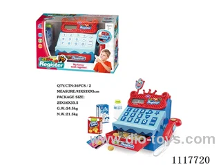 Boy cash register + coins