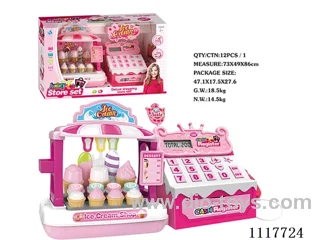 Ice cream supermarket + cash register
