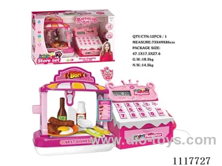 Girls Grill Supermarket + cash register