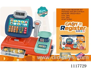 Touch screen cash register with voice