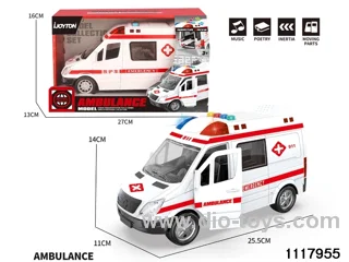 friction ambulance with light/music