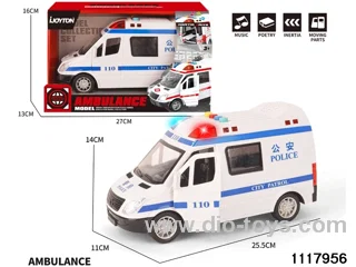 friction police car with light/music