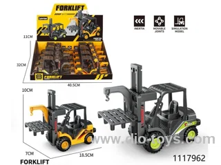 1:55 free wheel forklift trucks/2 colors（8pcs/box）