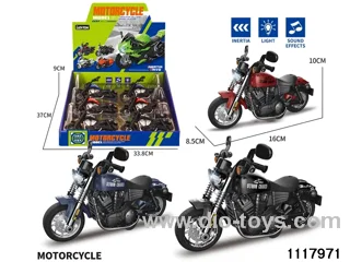 6pcs friction motorcycle with light/music，include 3*AG13