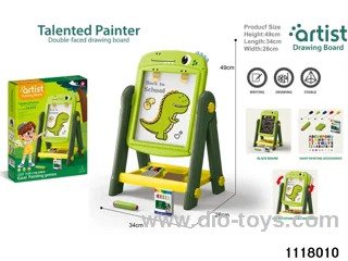 dinosaur magnetic double faced drawing board