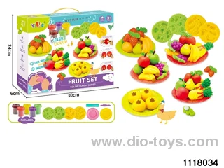 Colorful clay toys