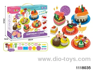 Colorful clay toys