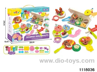 Colorful clay toys