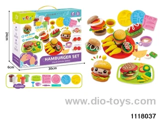 Colorful clay toys