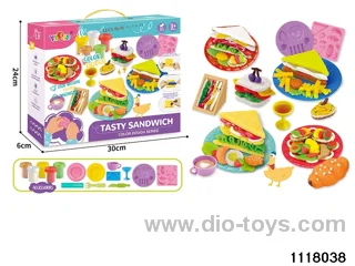 Colorful clay toys