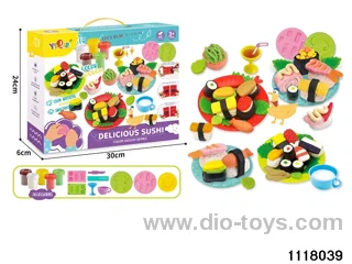 Colorful clay toys
