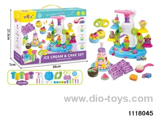 Colorful clay toys