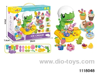 Colorful clay toys
