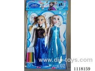 Barbie with drawing set