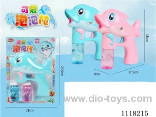Fully automatic dolphin bubble gun