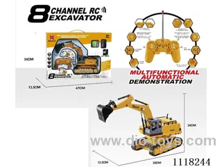 8ch rc crawler excavator with light/music