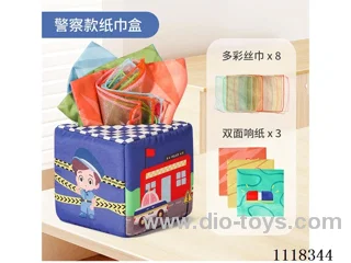 Police themed tissue box