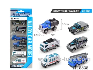 Police 6 PCS (Alloy Taxi)