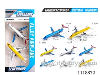 Aircraft 2 PCS (Alloy pull-back)