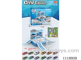 Parking lot (3 PCS pull-back truck)
