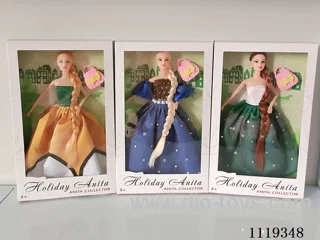 11 "9 knuckle Barbie + bag