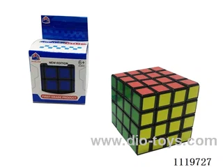 Fourth step Rubik's Cube on black ground