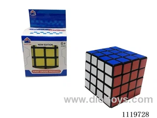Fourth step Rubik's Cube on black ground