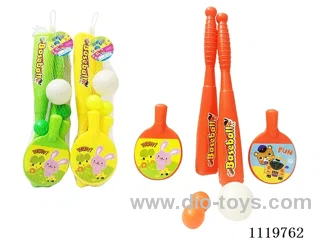 Table tennis bat and baseball bat