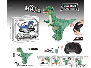 2.4G rc Inflatable dinosaur included battery