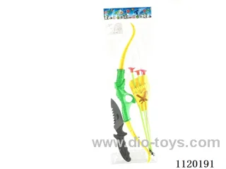 Bow and arrow (yellow, blue mixed)