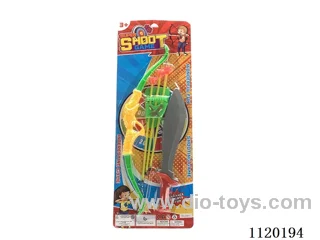 Bow and arrow (yellow, blue mixed)