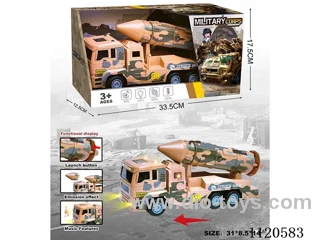 30CM military missile inertial vehicle with ejection/ light music included 3 *AG3 with insulation film