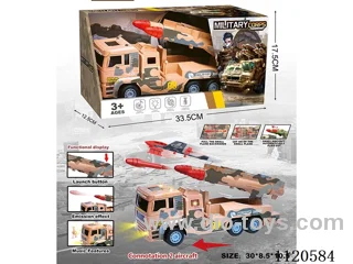30CM military missile inertial vehicle with ejection/ light music included 3 *AG3 with insulation film