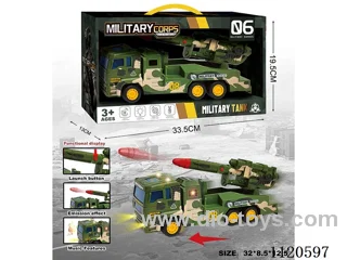 30CM military missile inertial vehicle with ejection/ light music included 3 *AG3 with insulation film
