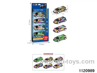 1:64 pull back alloy car（4pcs）