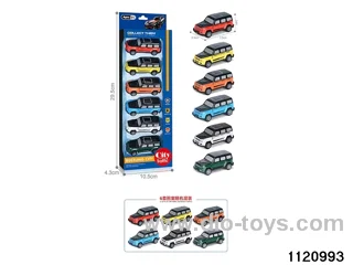 1:64 pull back alloy car（6pcs）