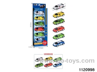 1:64 pull back alloy car（6pcs）
