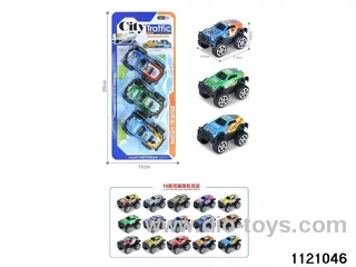 1:64 pull back alloy car（3pcs）