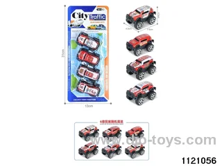 1:64 pull back alloy car（4pcs）