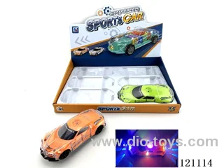 B/O Universal Car W L/M 6PCS